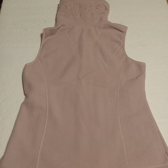 Calvin Klein Performance Women's Light Pink Fleece Vest Size S - Picture 2 of 9
